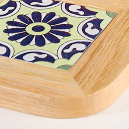 Plate Pad Wooden Cup Coaster Insulation Pads for Kitchen Table Dinning Room Type D