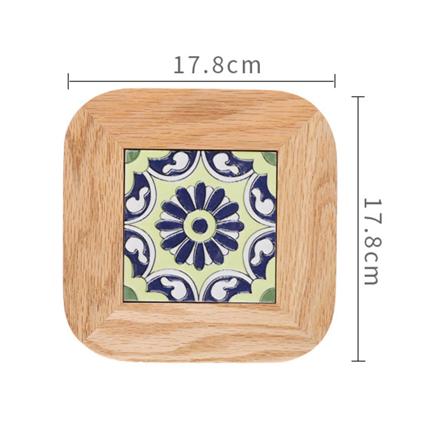 Plate Pad Wooden Cup Coaster Insulation Pads for Kitchen Table Dinning Room Type D