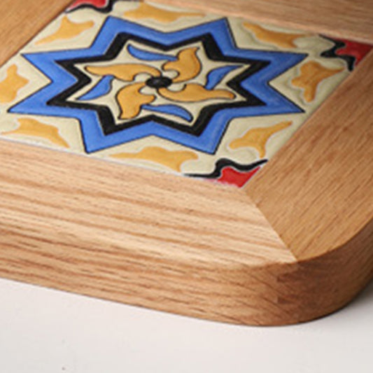Plate Pad Wooden Cup Coaster Insulation Pads for Kitchen Table Dinning Room Type B
