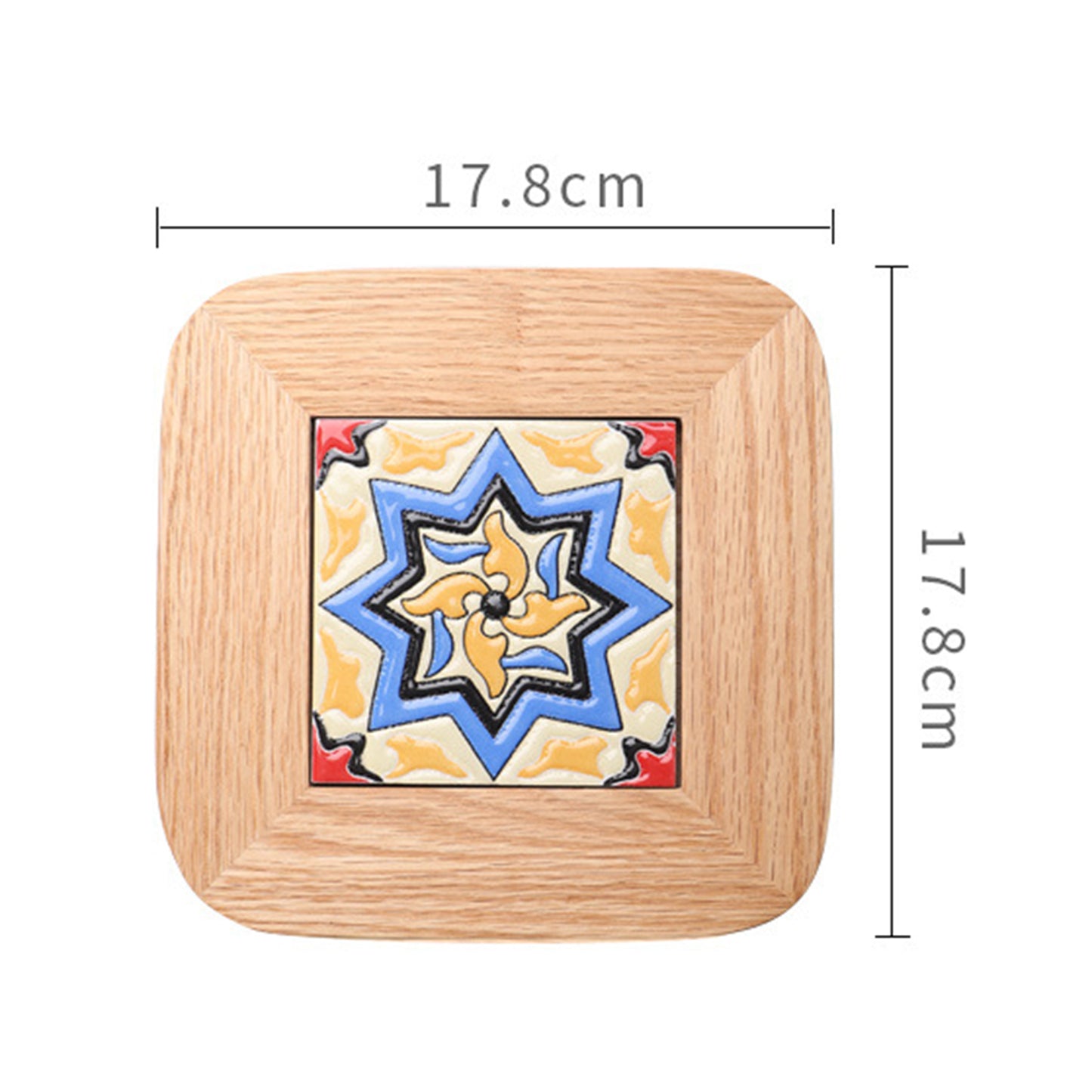 Plate Pad Wooden Cup Coaster Insulation Pads for Kitchen Table Dinning Room Type B