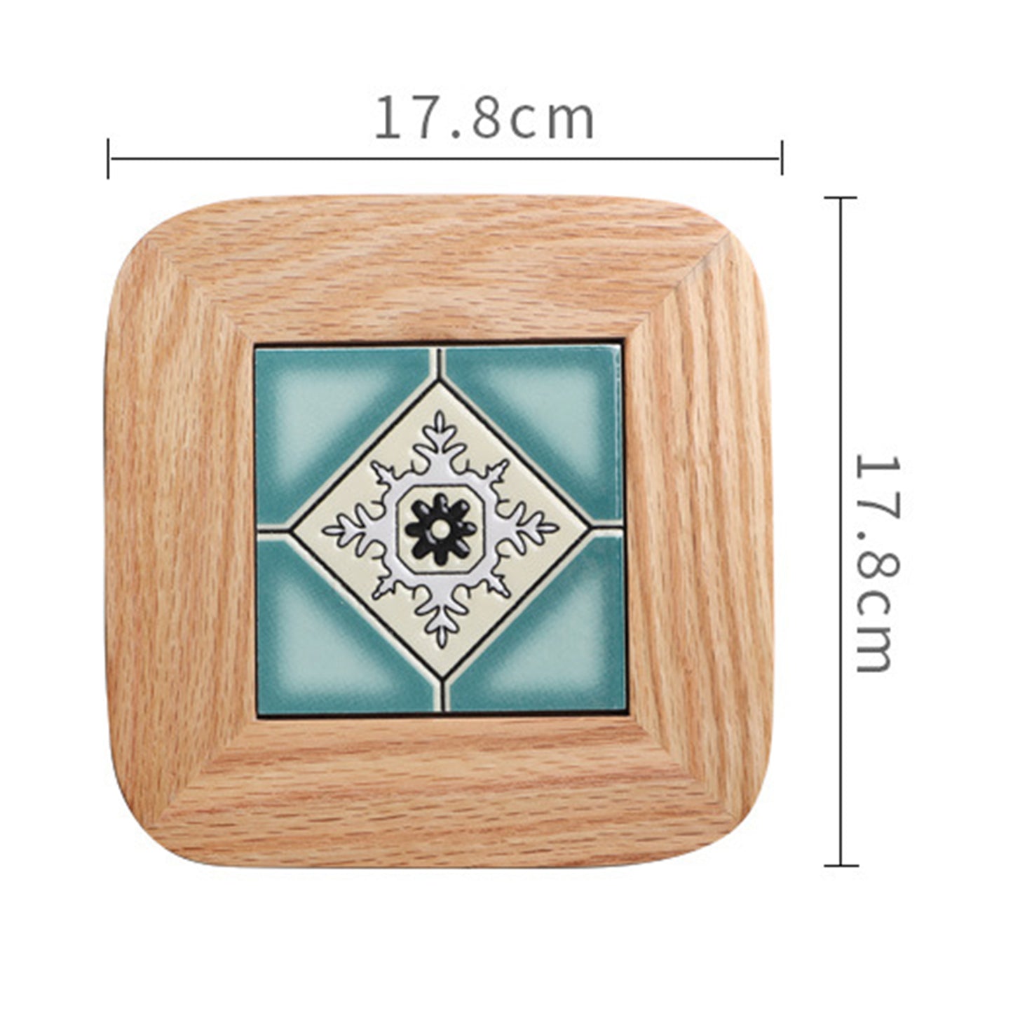 Plate Pad Wooden Cup Coaster Insulation Pads for Kitchen Table Dinning Room Type C