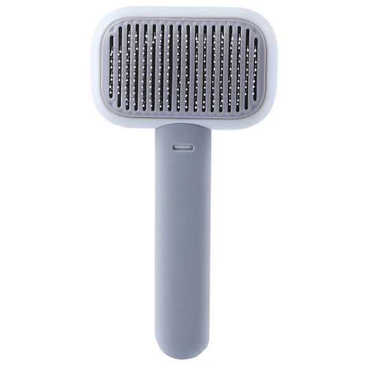 Pet Grooming Brush Easily Cleaning Undercoat Tangled Gm Dogs gray white