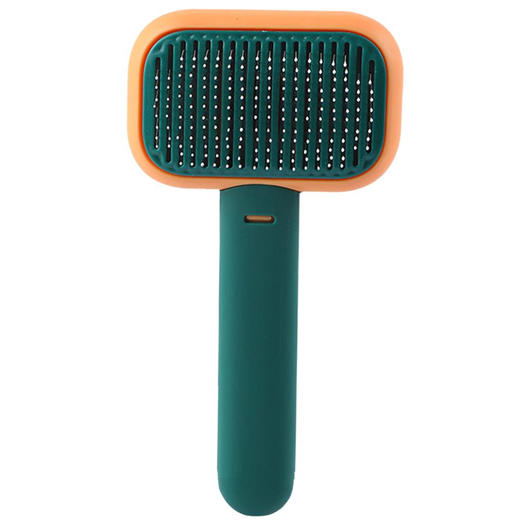 Pet Grooming Brush Easily Cleaning Undercoat Tangled Gm Dogs orange green