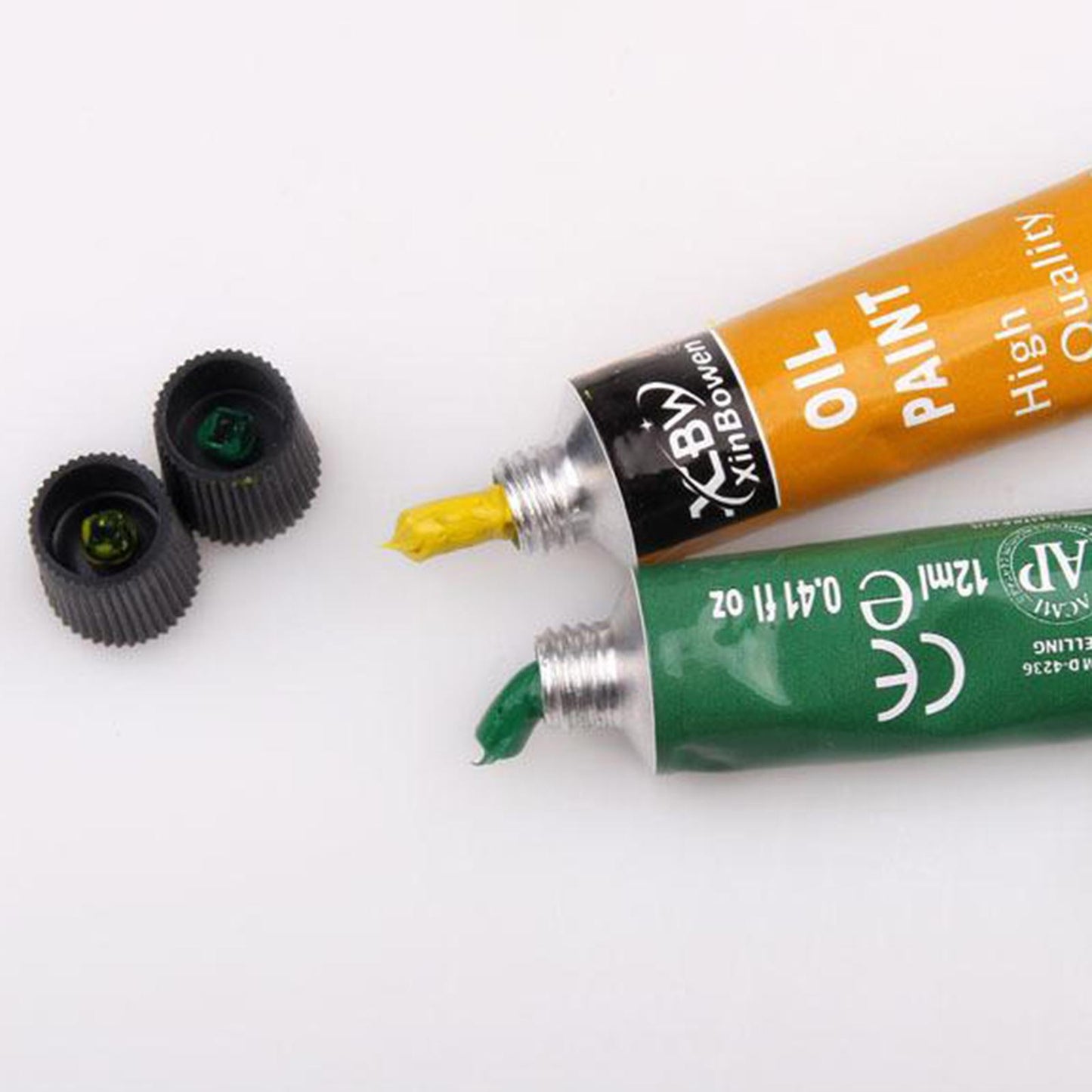 Premium 12ml Oil Paints Tubes Set Paint Pigment Canvas Landscape Brush Tools