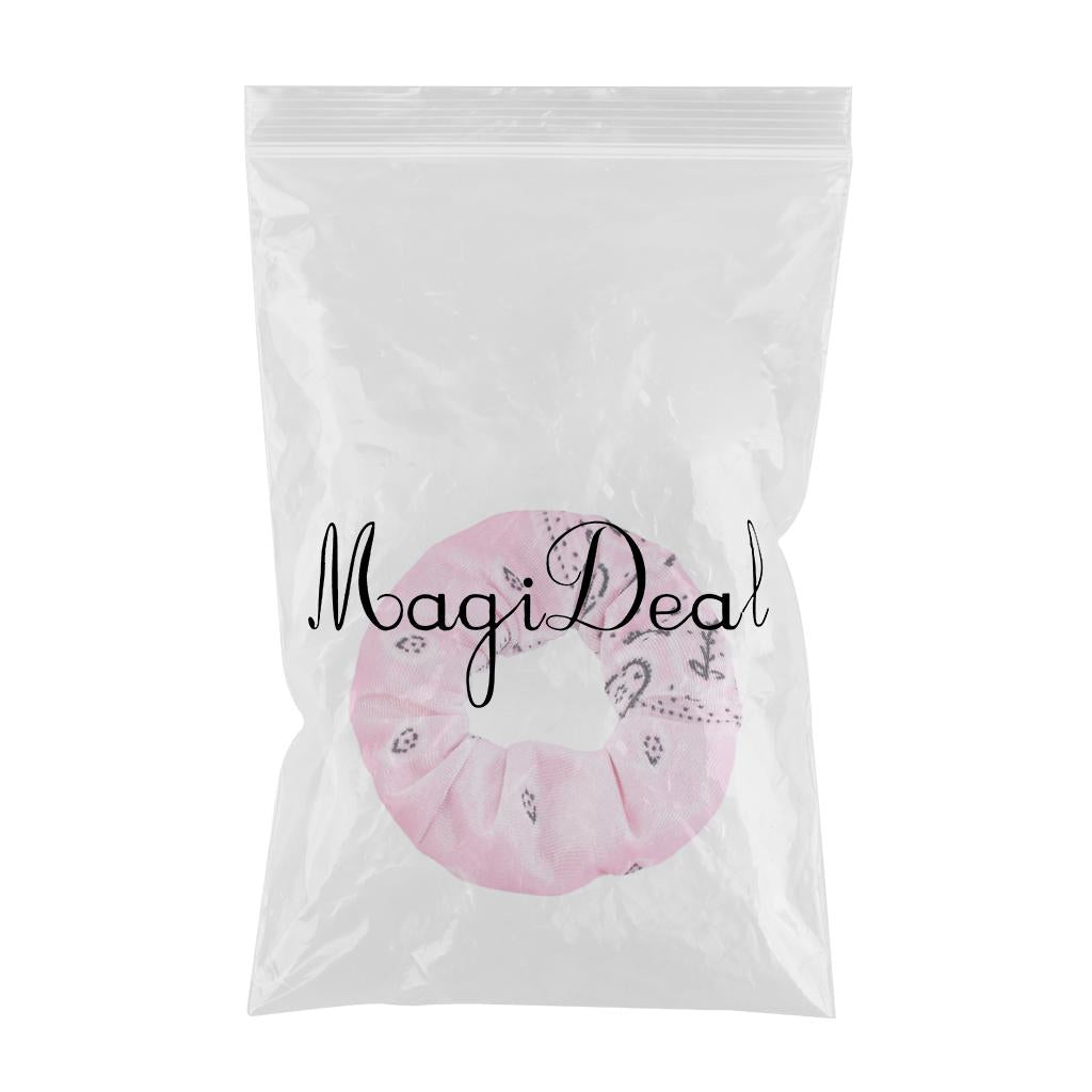 5pcs VELVET HAIR SCRUNCHIES ELASTIC SCRUNCHY HAIR BANDS TIE ROPES Pink