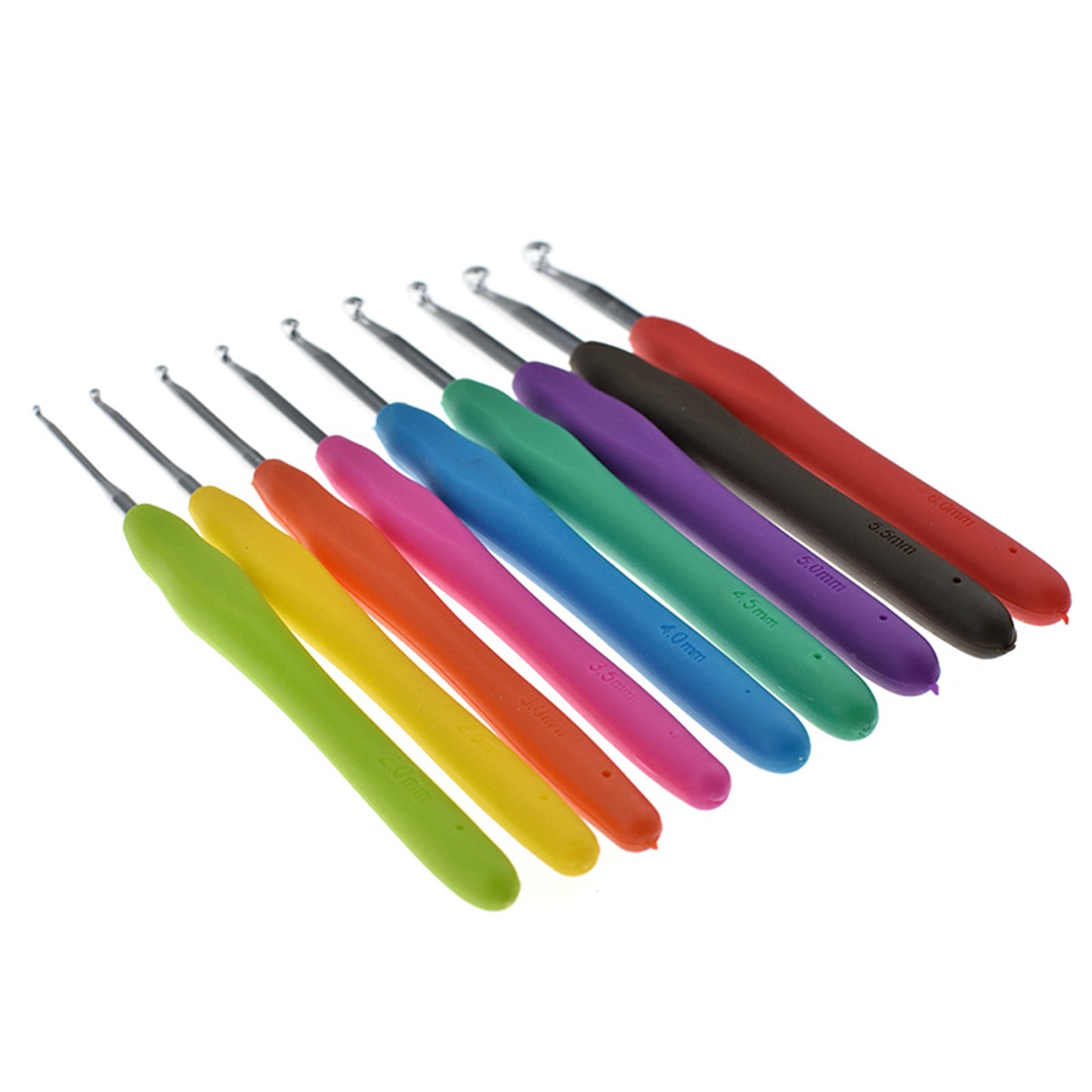 45PCS Crochet Hooks Knitting Needle Gauge Sewing Tool Set Peony