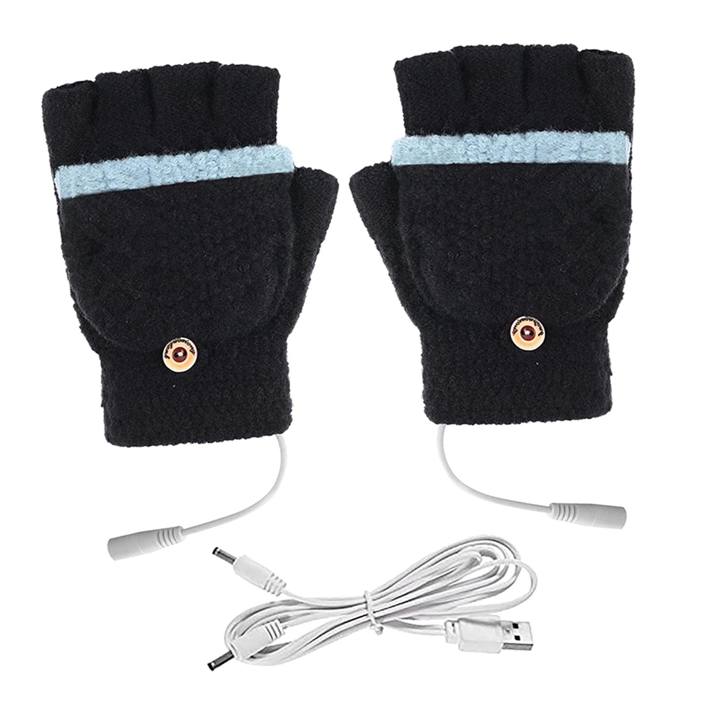 Warm Unisex Heated Gloves Thermal Heat Gloves Climbing Snowboarding Winter