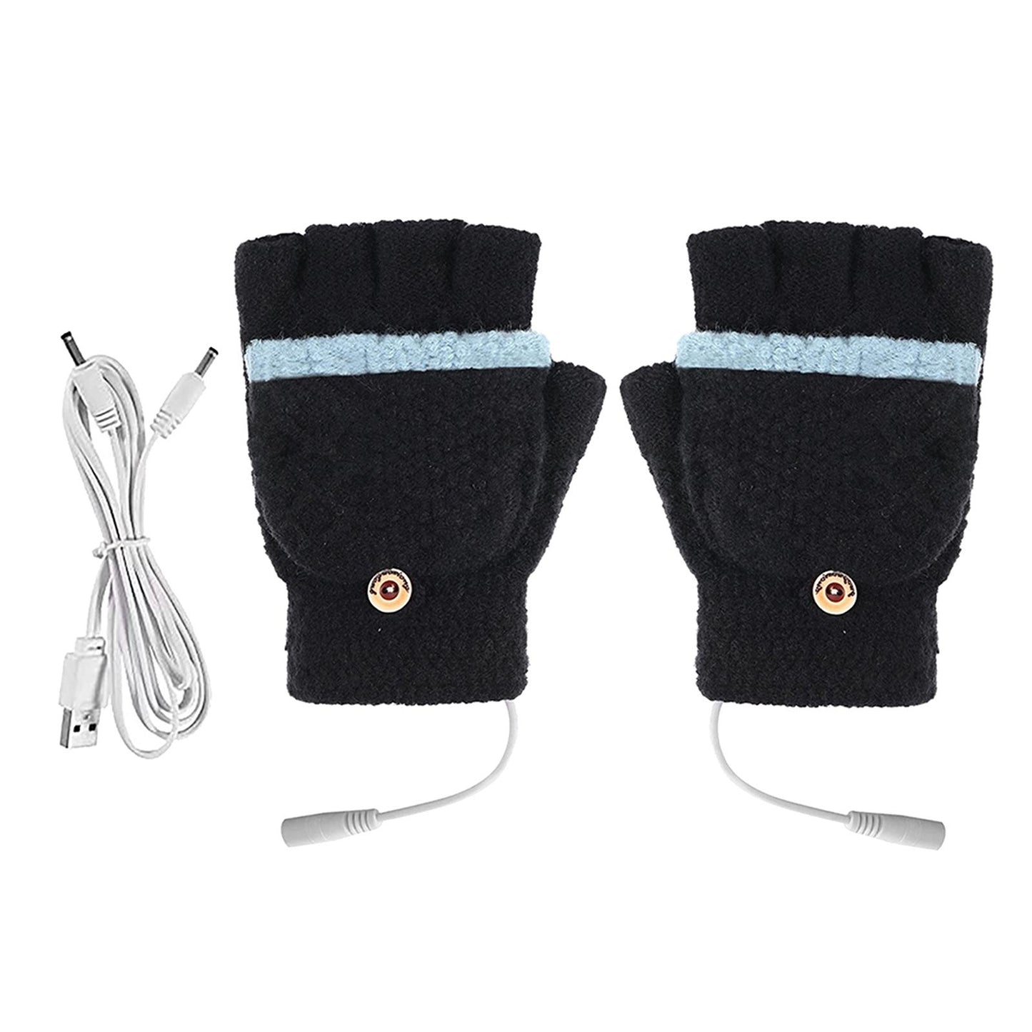 Warm Unisex Heated Gloves Thermal Heat Gloves Climbing Snowboarding Winter
