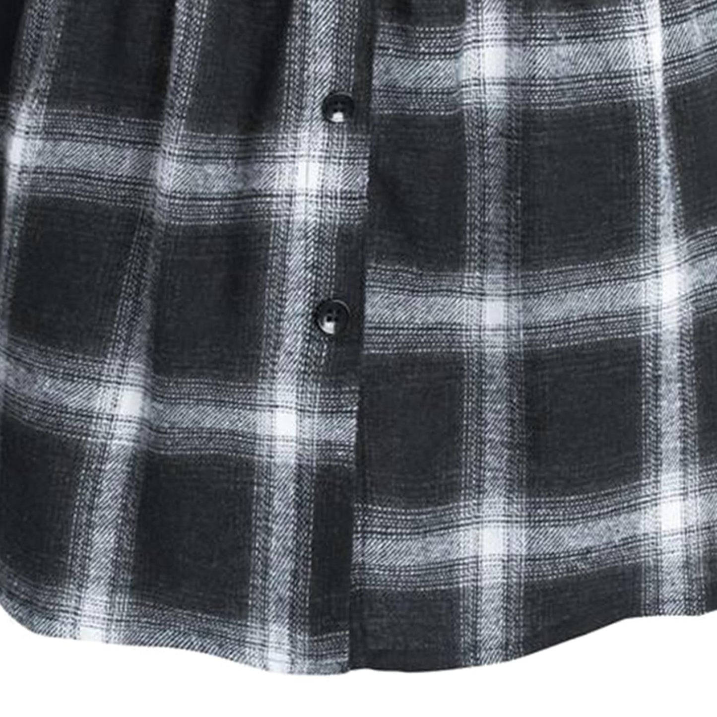 Plaid Half Skirt Girls T-Shirt Hoodies False Bottom Extender Down Black
