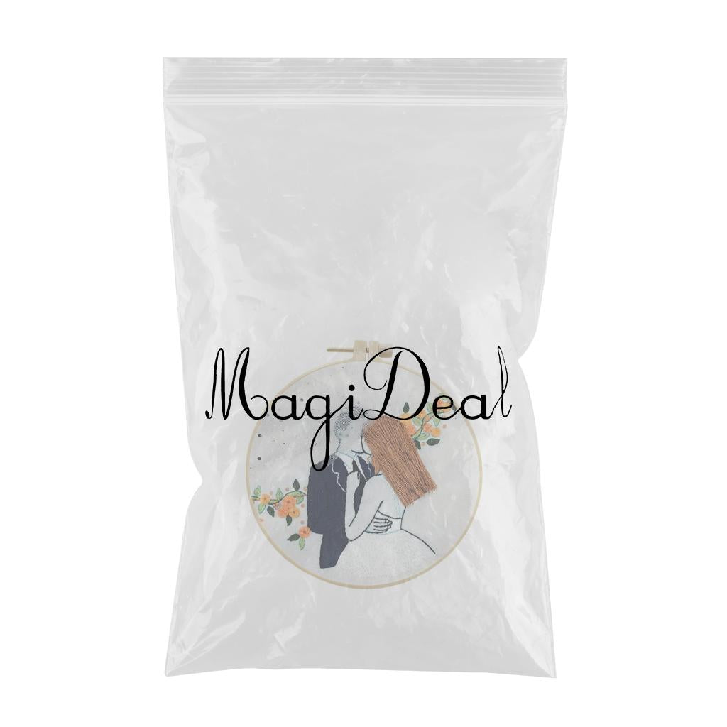 Needle Embroidery Kit with Basic Tools Wedding Valentine's Day Decoration B