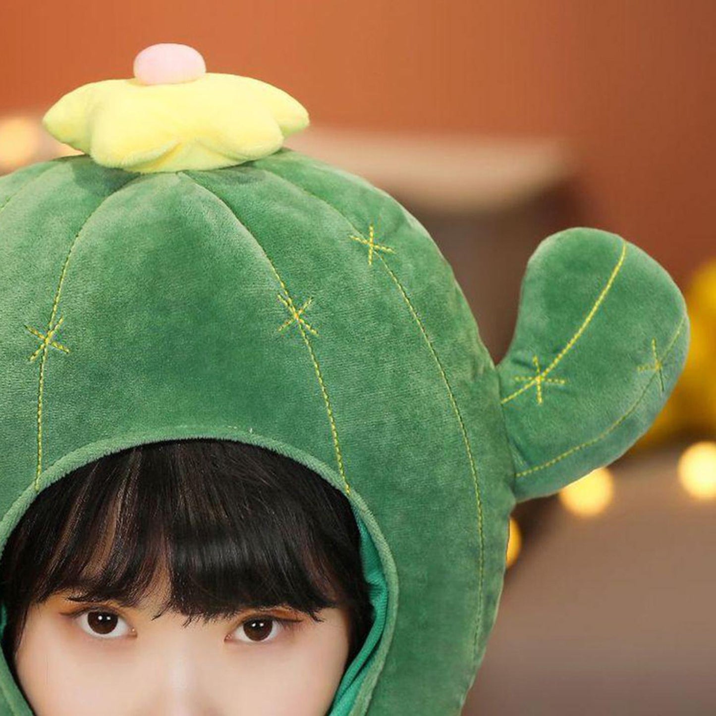 Funny Party Hat Cute Cactus Headdress Stage Performance Cap Adult Kids Hats