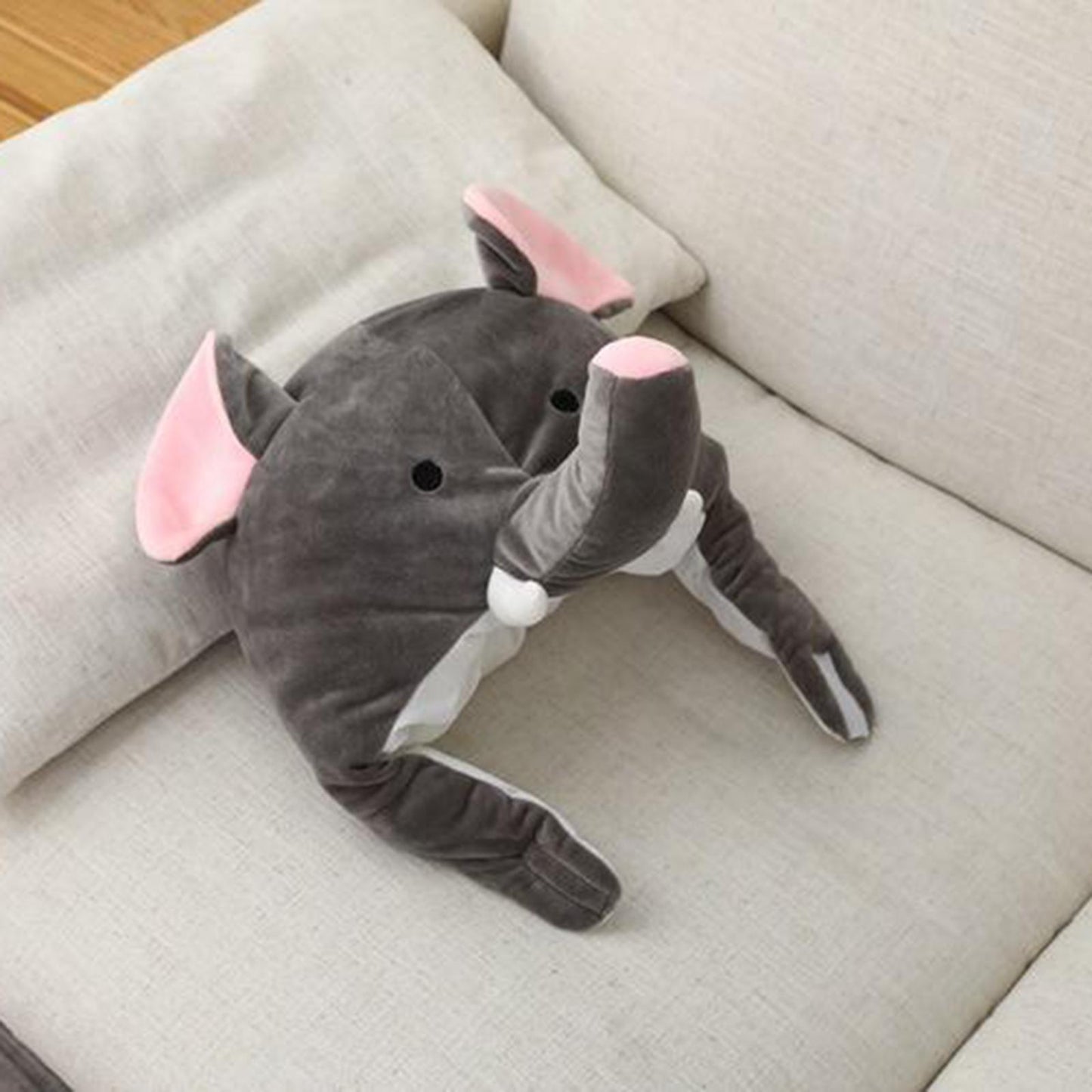 Party Hat Elephant Gray Cosplay Costume Headdress Animal Novelty Beanie Hats
