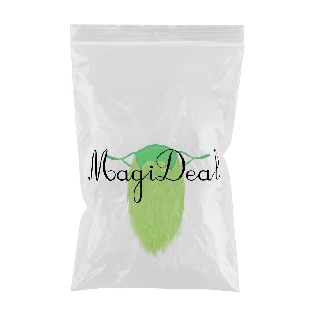 Fake Beard Face Cover St. Patrick's Day Leprechaun Props Fluorescent Green