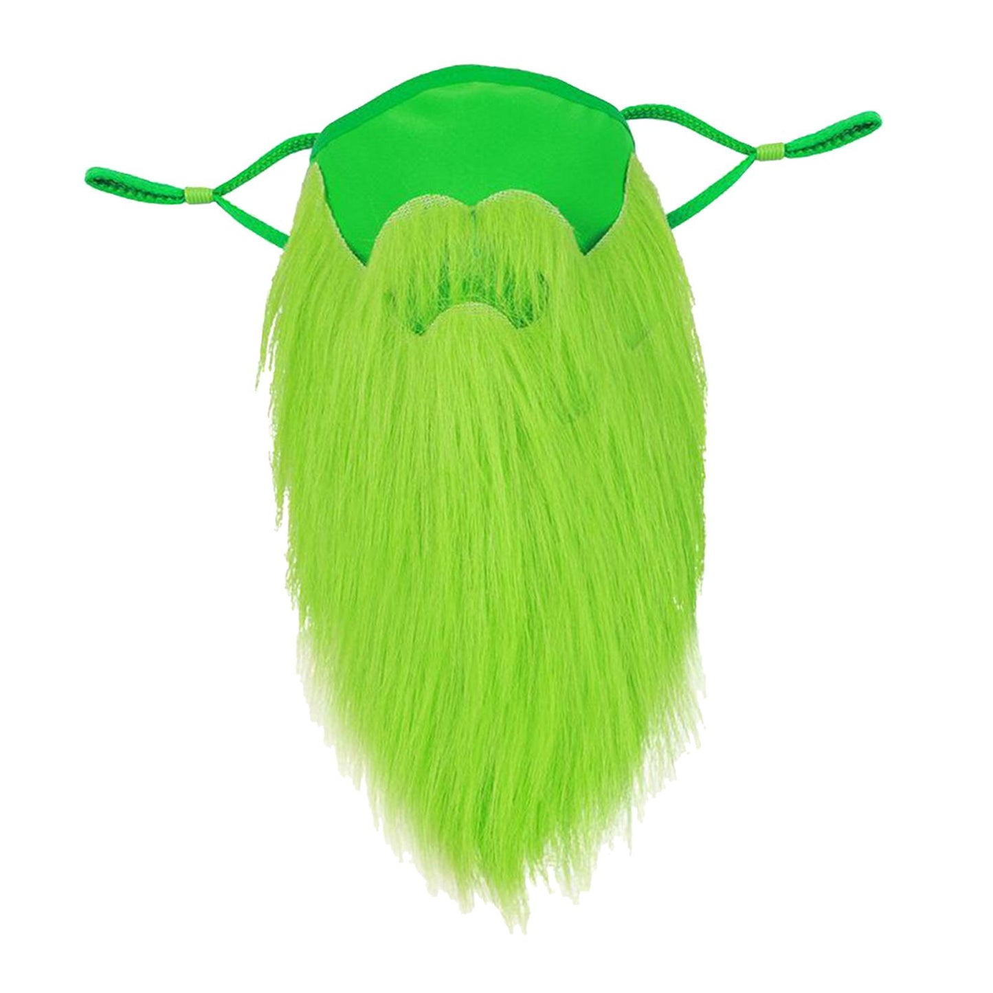 Fake Beard Face Cover St. Patrick's Day Leprechaun Props Fluorescent Green