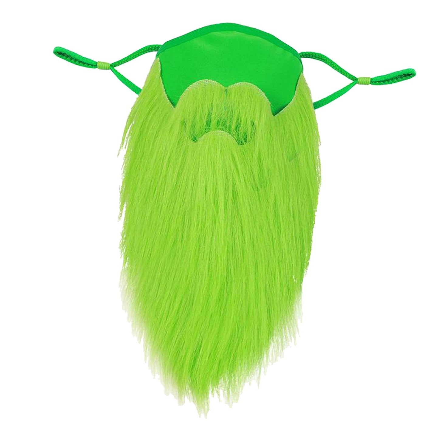 Fake Beard Face Cover St. Patrick's Day Leprechaun Props Fluorescent Green