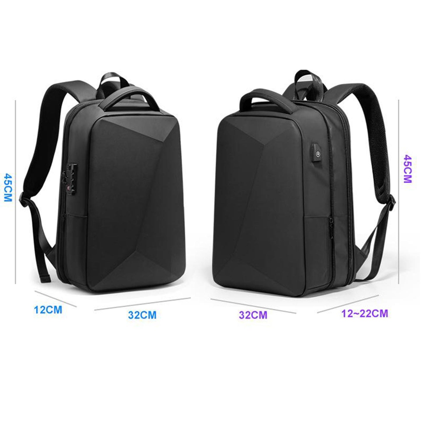 Casual Anti-Theft Large Capacity Laptop Backpack for Women Men Hiking Travel Upgrade version