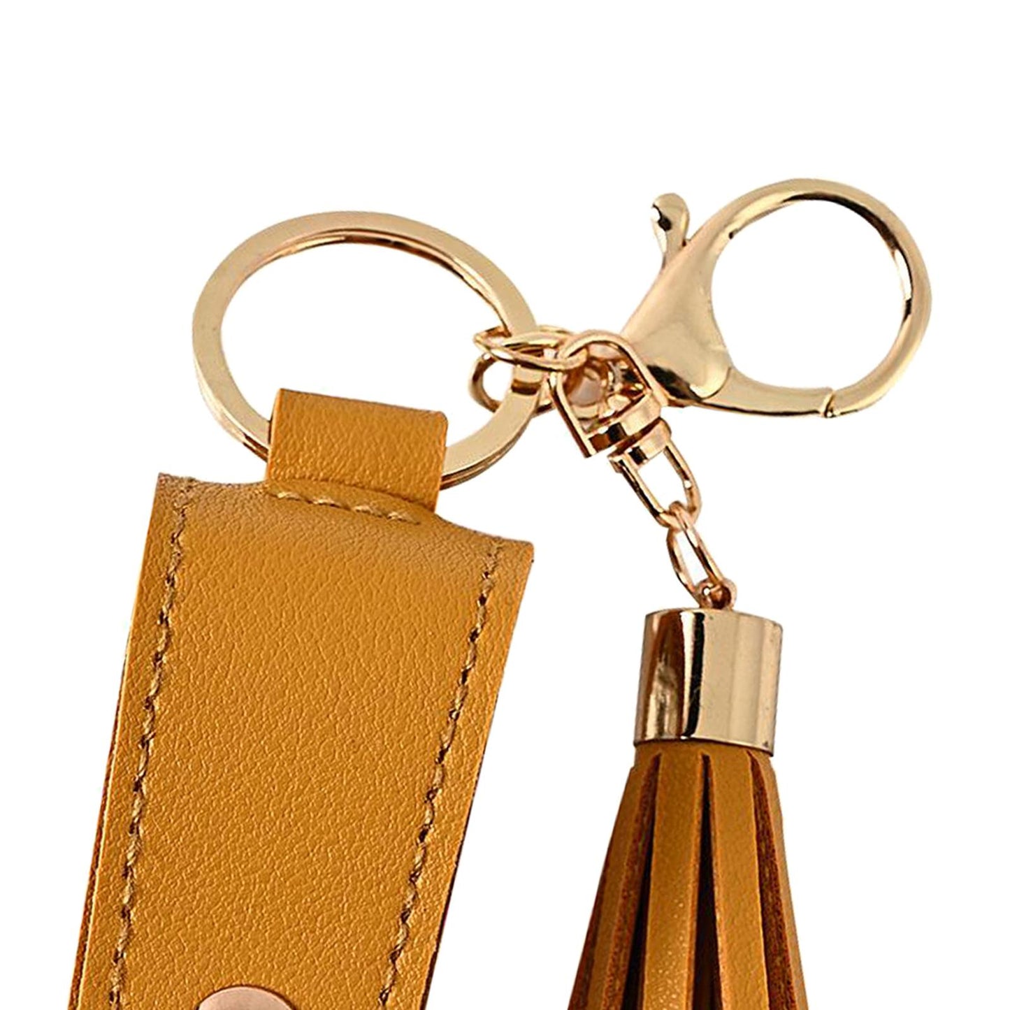 30ML Empty Bottle Refillable Hands Sanitizer Keychain Holder Pouch Yellow