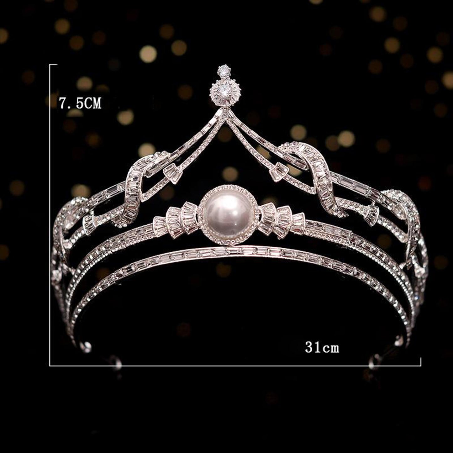 Bride Wedding Baroque Crystal Rhinestone Prom Party Tiara Crown Headband