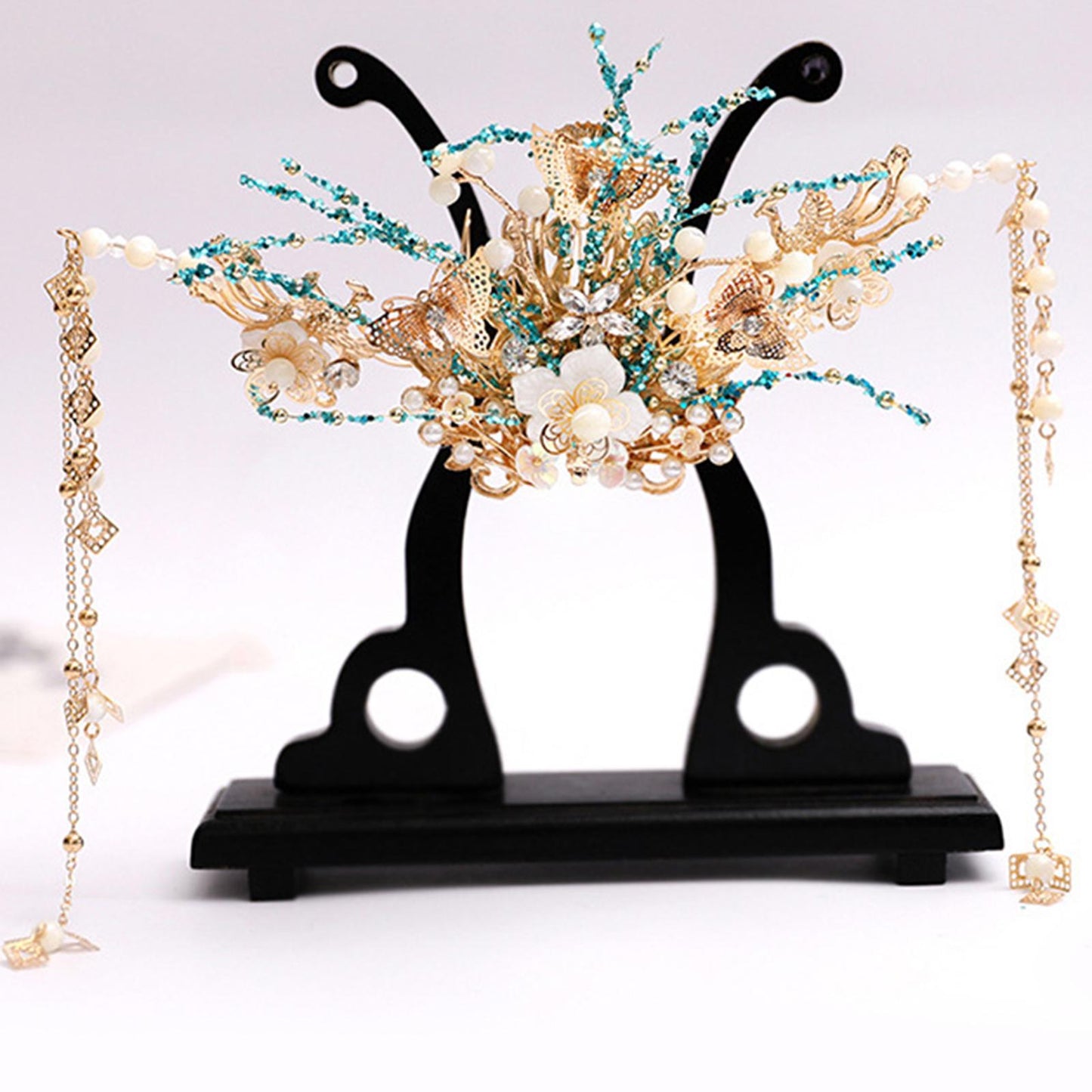 Wedding Flower Traditional HANFU Chinese Hairpin Tassel Headwear Hair Clips