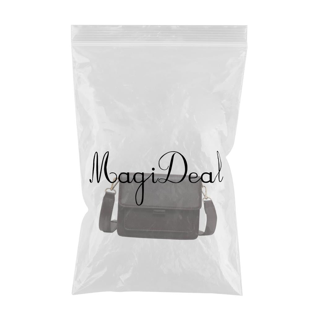 Mini Waterproof PU Leather Small Square Bag Shoulder Bags for Lady Girls Dark Brown