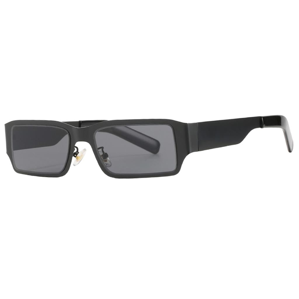 Rectangle Sunglasses Sun Glasses Square Shades Unisex Eyewear Black_Gray