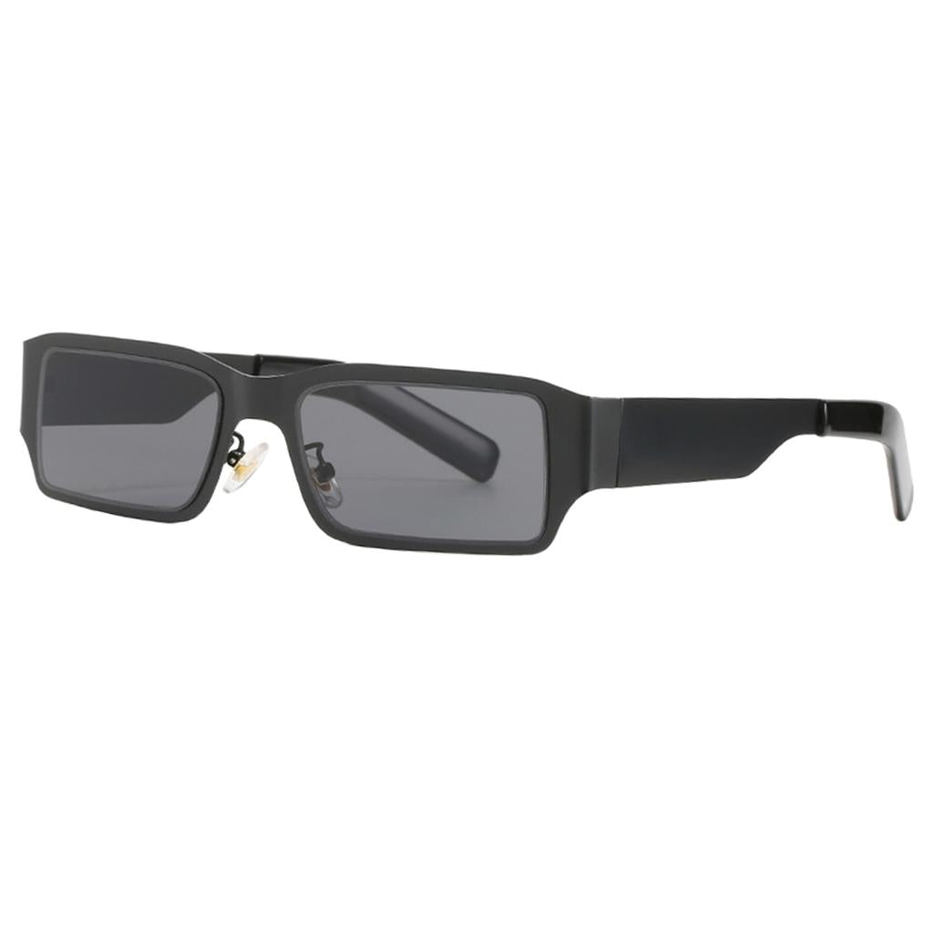 Rectangle Sunglasses Sun Glasses Square Shades Unisex Eyewear Black_Gray