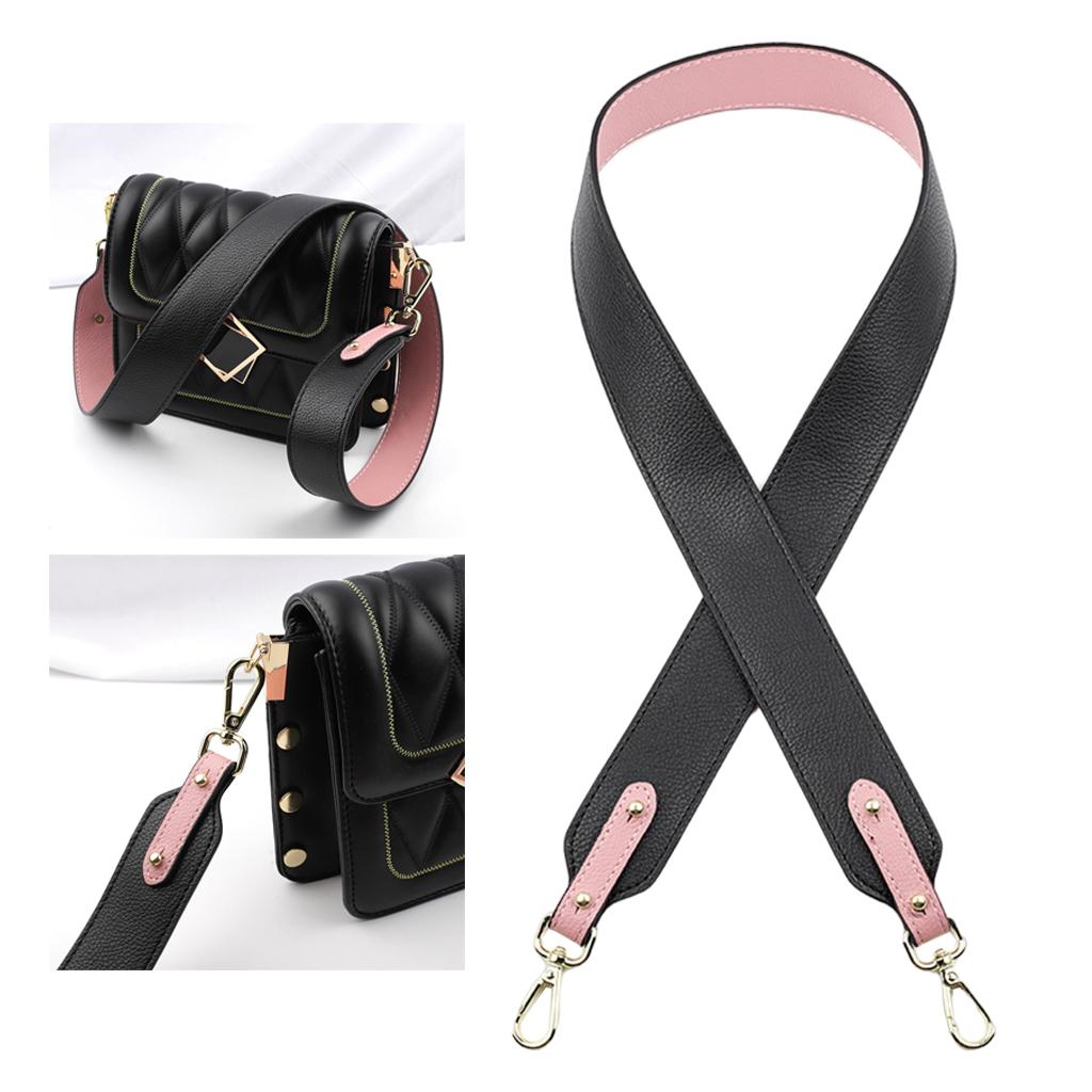 Replacement Purse Strap Shoulder Crossbody Handbag PU Straps Black Pink