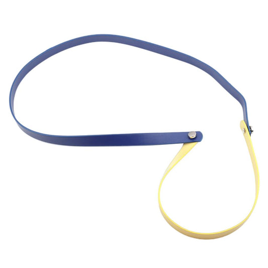Leather Purse Chain Strap Handle Shoulder Crossbody Bag Handbag Blue Yellow