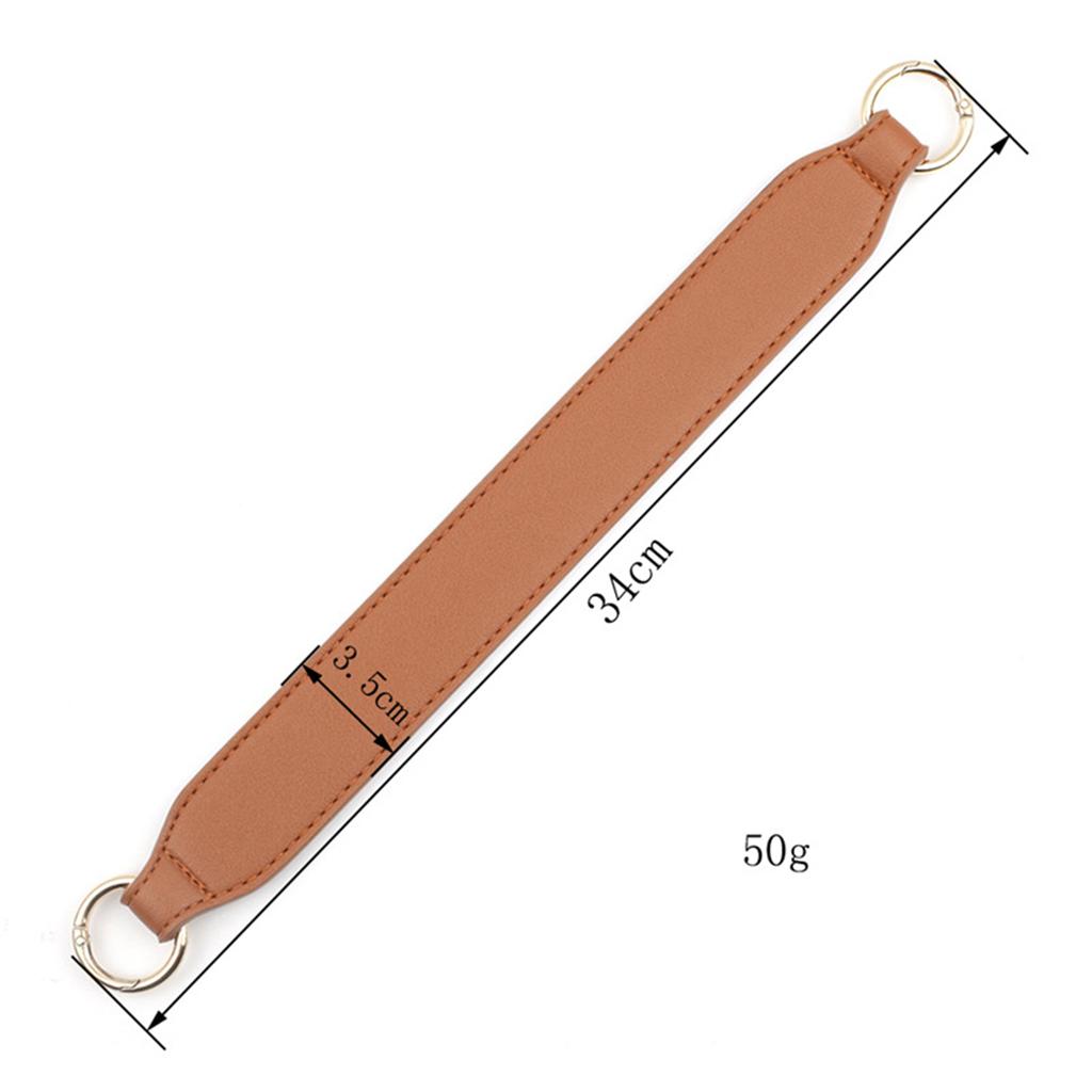 PU Leather Bag Strap Replacement Detachable Tote Handbag Handle Belt Borwn