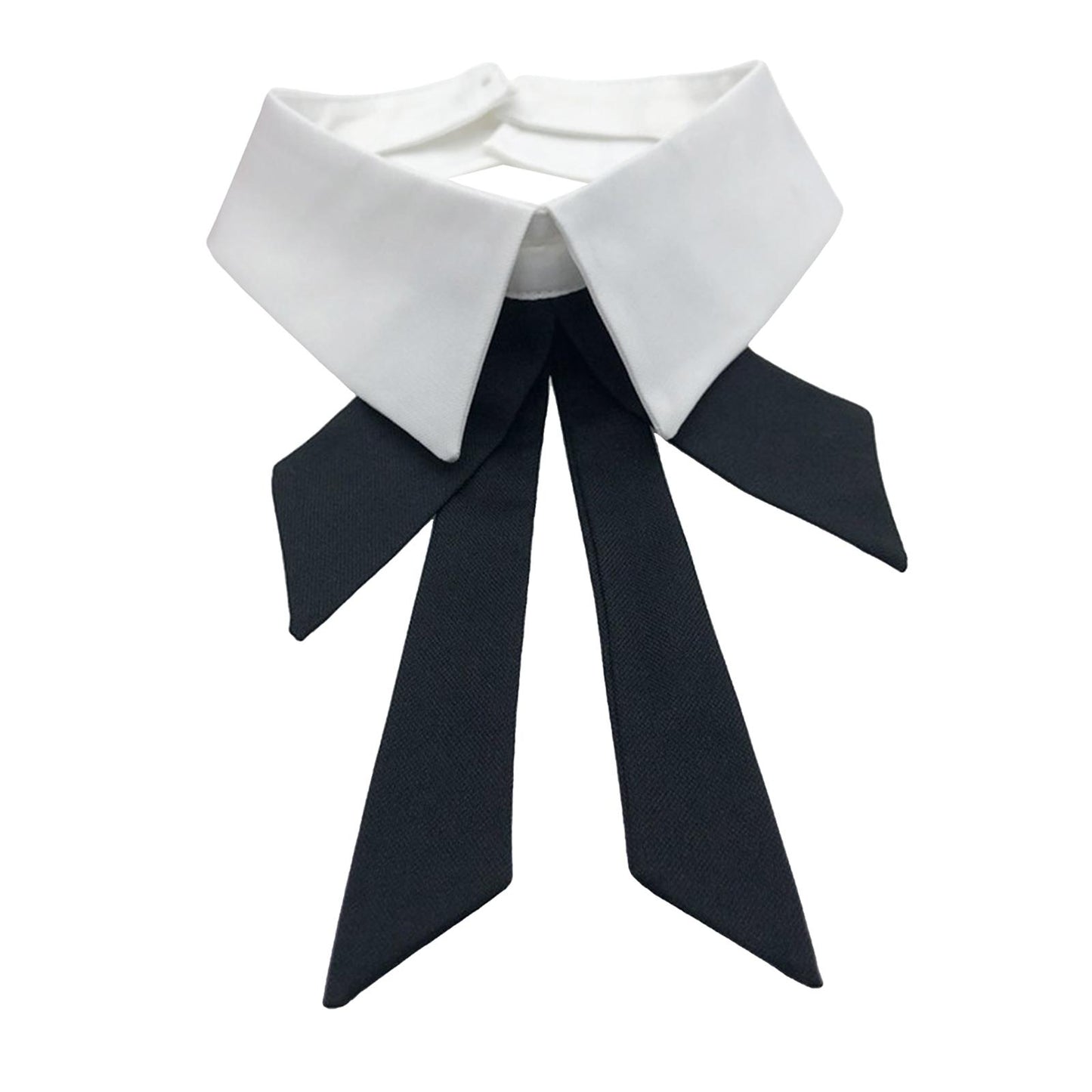 Classic Fake Collar Bowknot Shirt Detachable Cardigan Dickey Neckline White