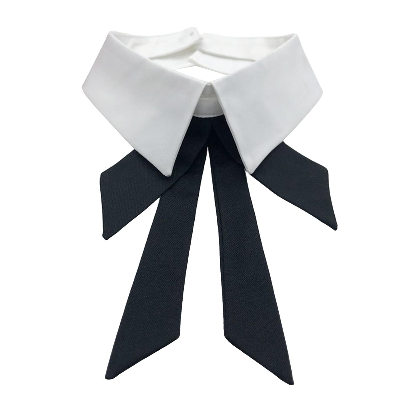 Classic Fake Collar Bowknot Shirt Detachable Cardigan Dickey Neckline White