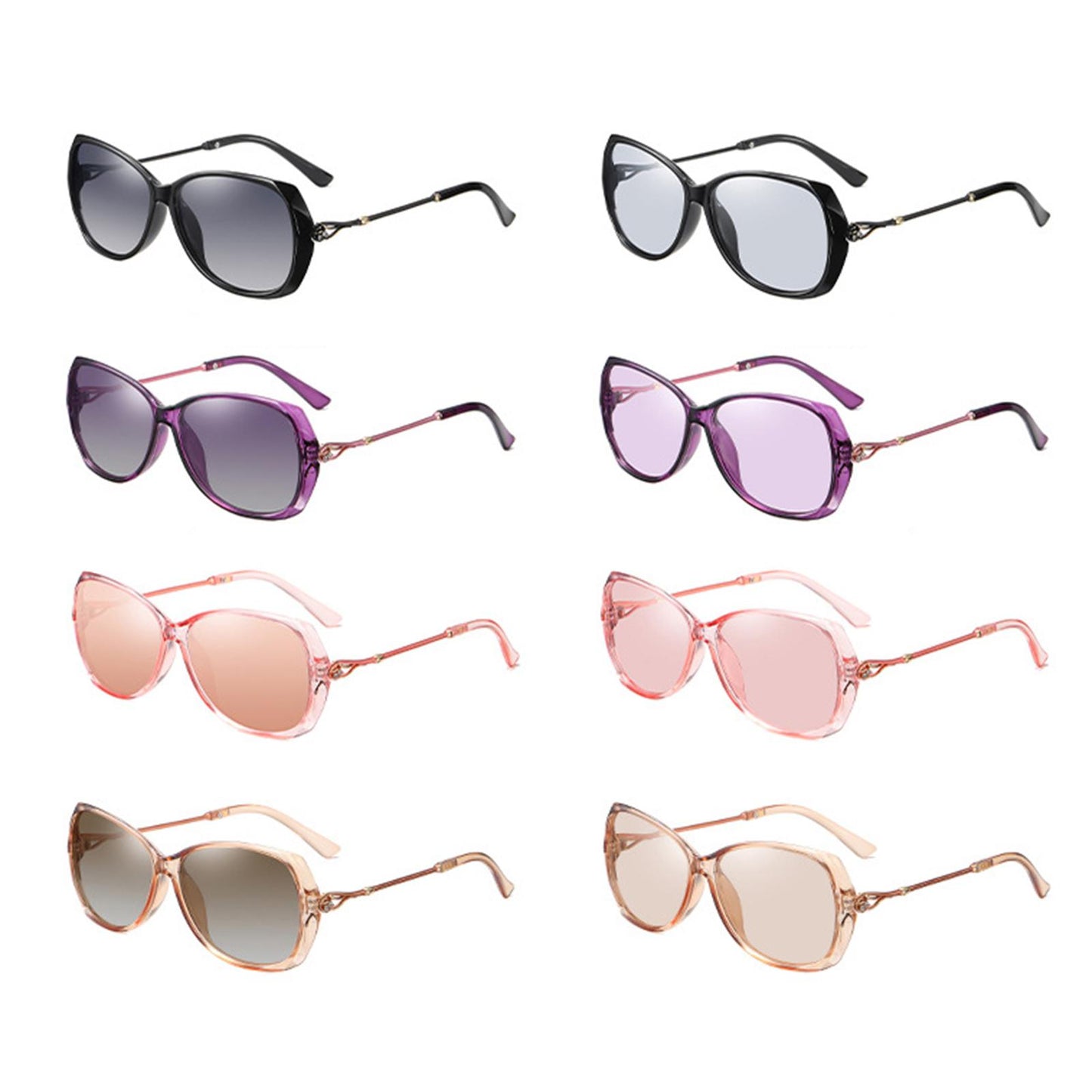 Women Sunglasses Fashion Polarized Driving Sun Glasses Black