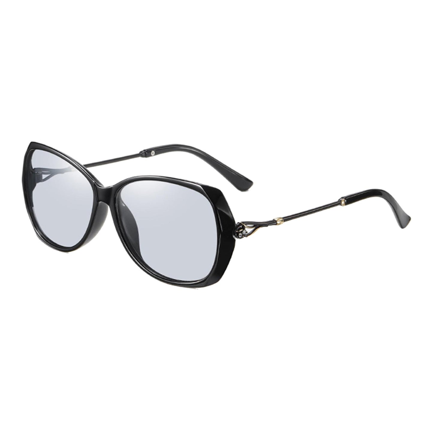 Women Sunglasses Fashion Polarized Driving Sun Glasses Black Change Lens