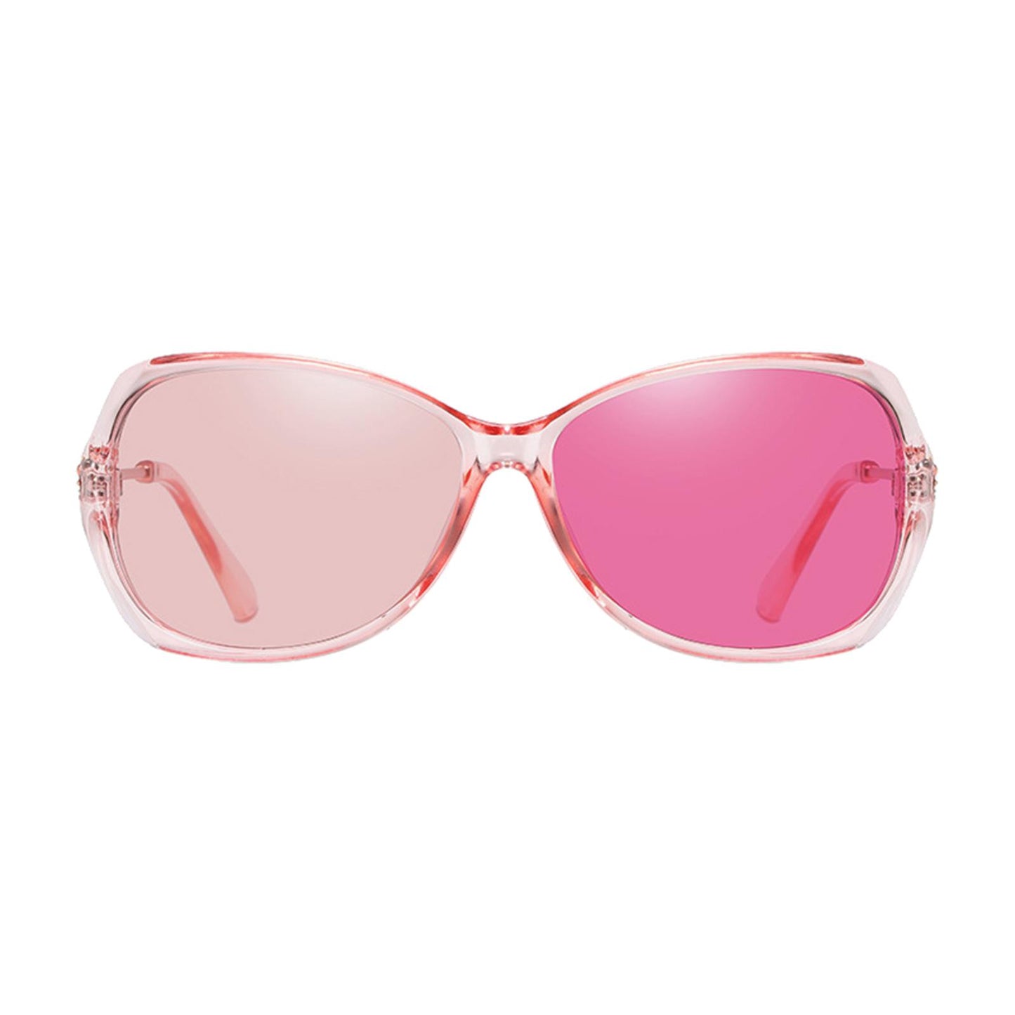 Women Sunglasses Fashion Polarized Driving Sun Glasses Pink Change Lens