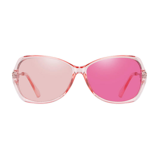 Women Sunglasses Fashion Polarized Driving Sun Glasses Pink Change Lens