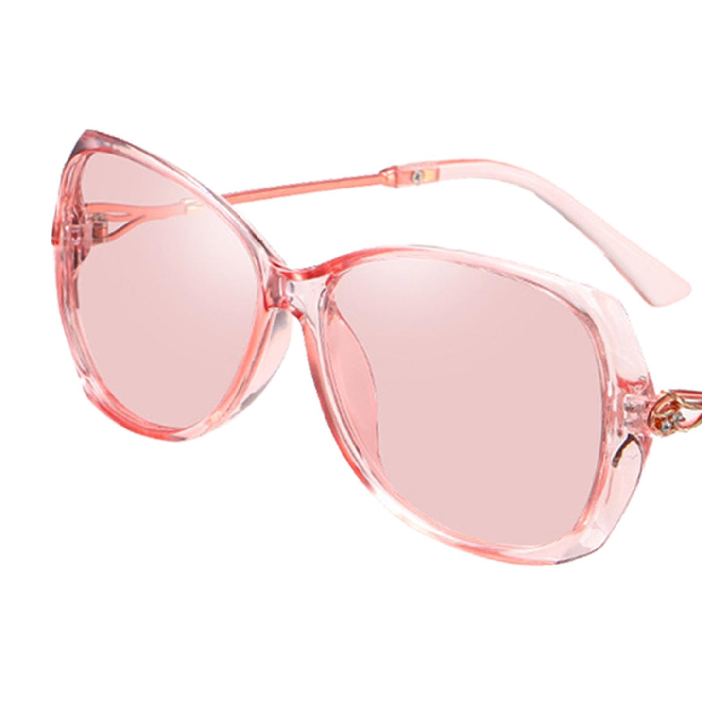 Women Sunglasses Fashion Polarized Driving Sun Glasses Pink Change Lens