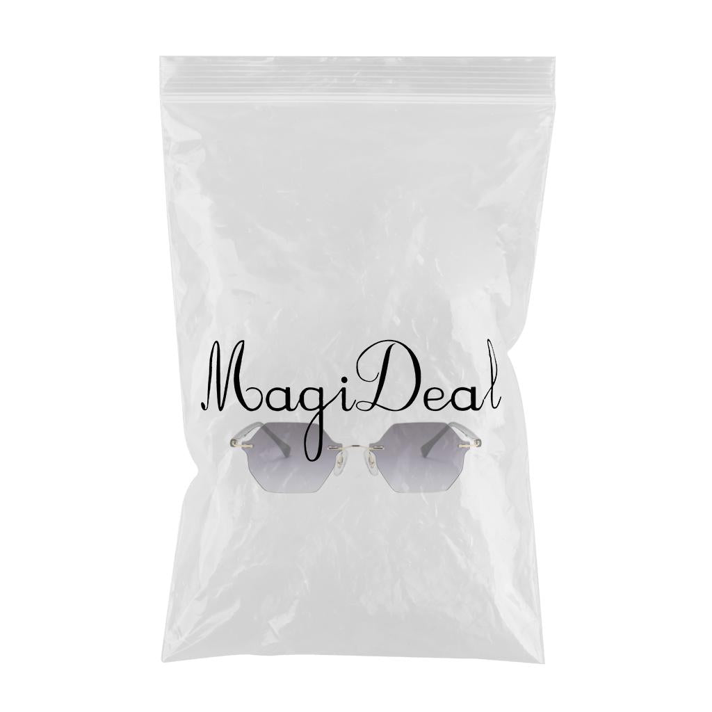 Rimless Sunglasses Girls UV Protective Sun Glasses Eyewear Gradient Gray
