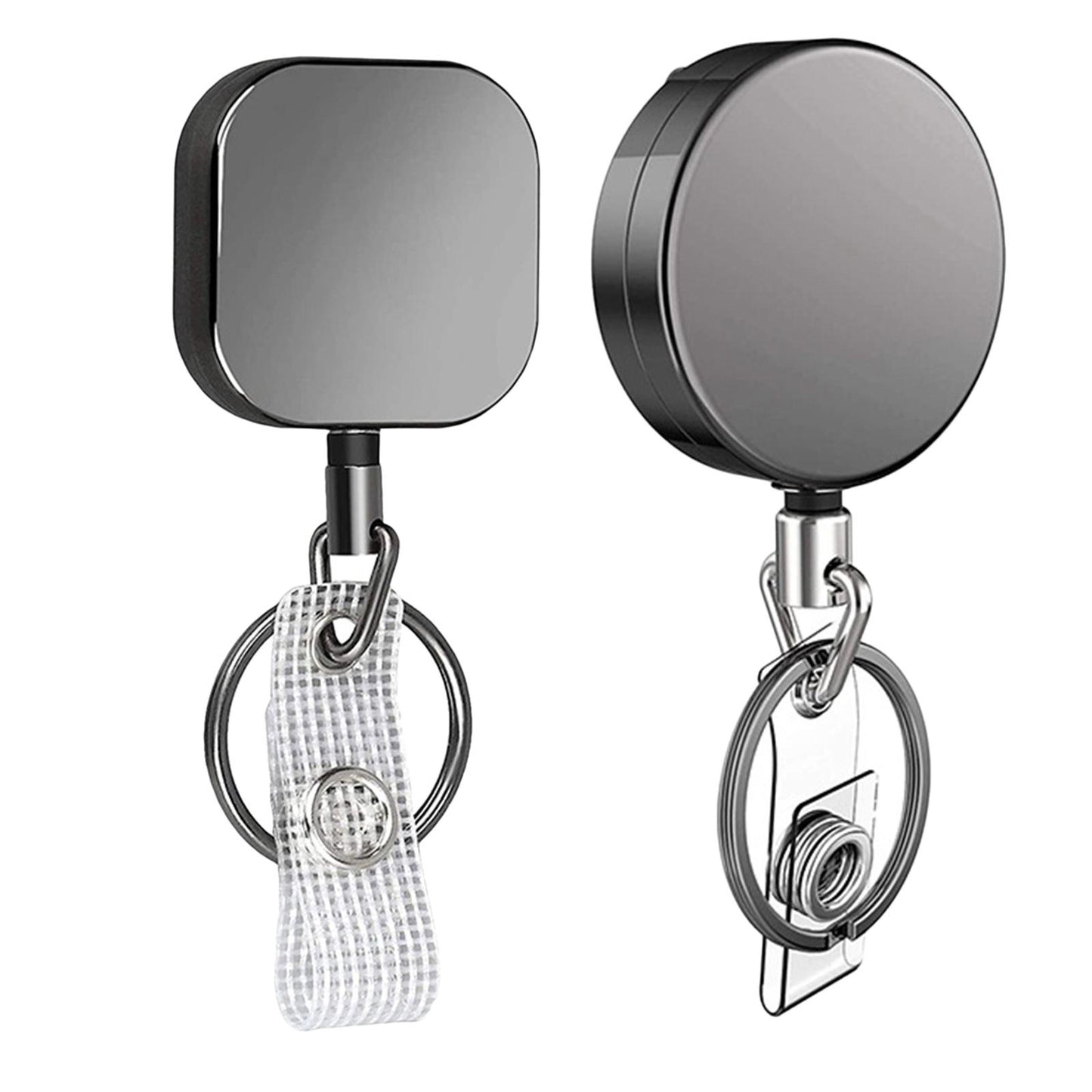 Retractable Badge Holders for Card Keychain Badge Holder  Square