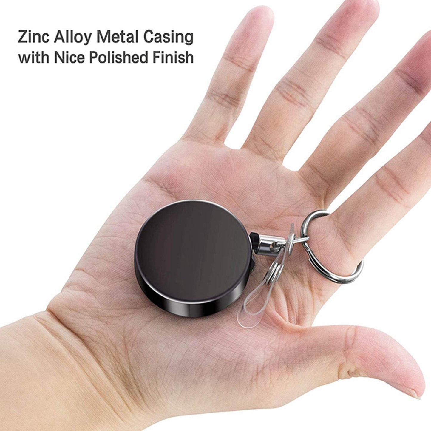 Retractable Badge Holders for Card Keychain Badge Holder  Round