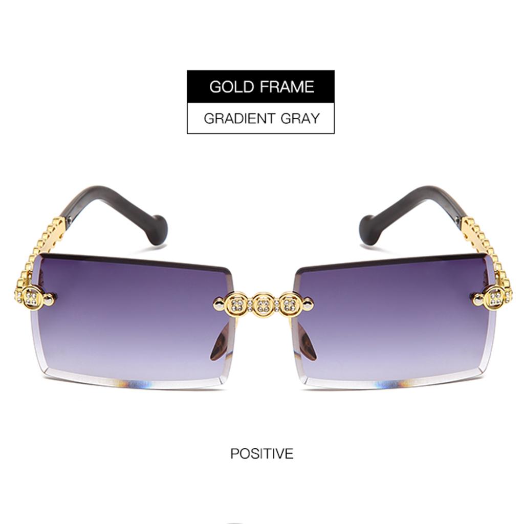 Rimless Sunglasses UV400 Driving Sun Glasses Sandy Beach Eyewear