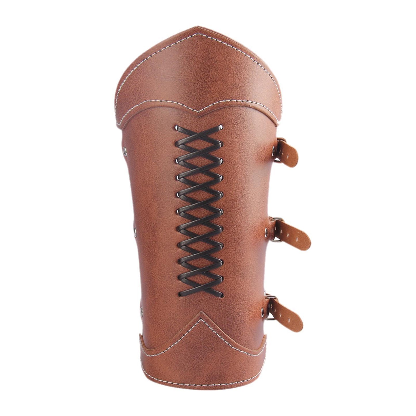 Gauntlet Medieval Costume Bracers Cosplay Horsing Riding Men Women Coffee