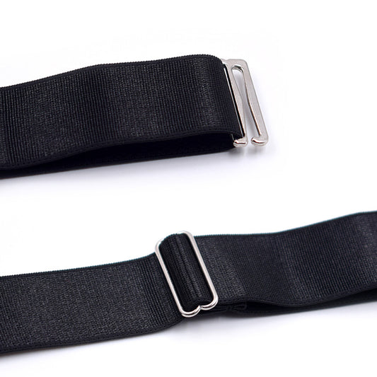 2x Shirt Stays Suspenders Leg Garters Adjustable Elastic Holders Men Women A