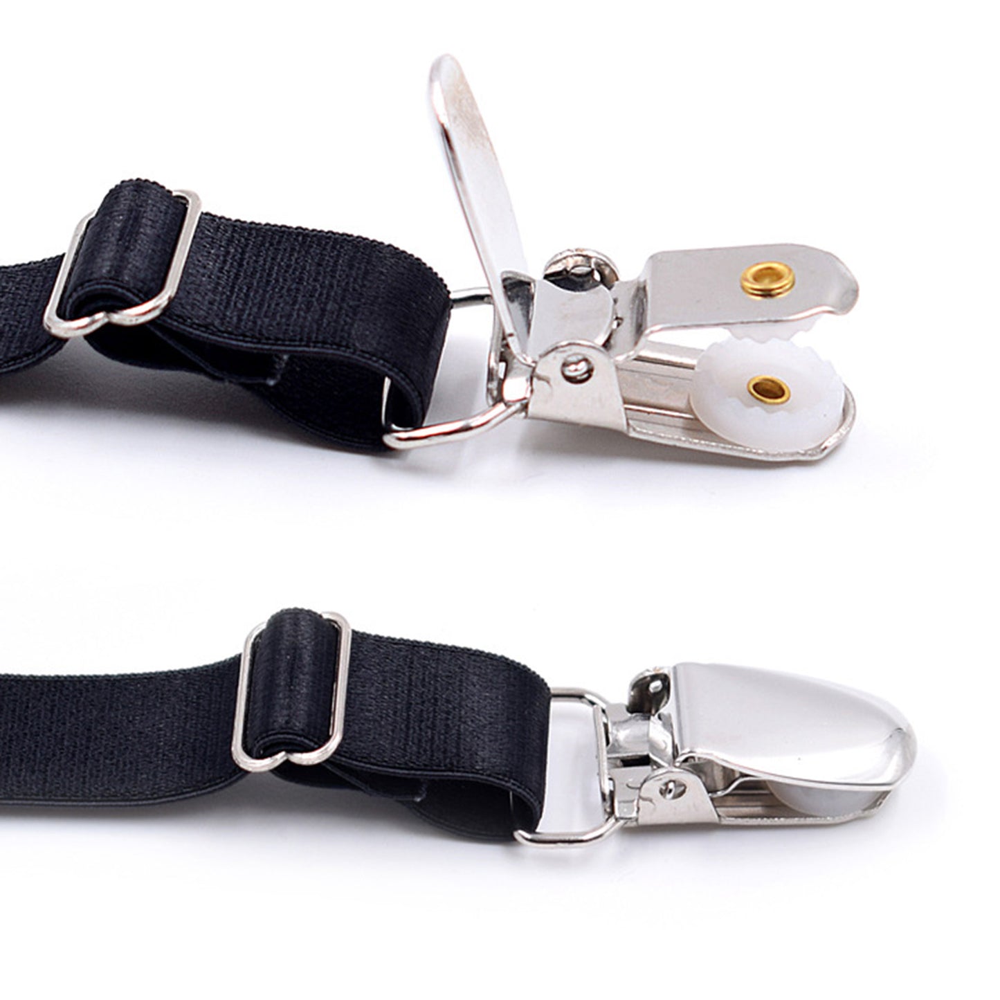 2x Shirt Stays Suspenders Leg Garters Adjustable Elastic Holders Men Women A