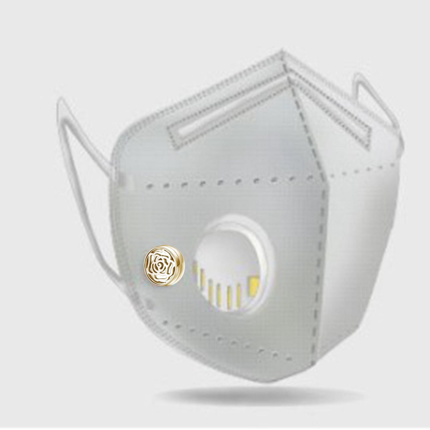 Face Mask Aromatherapy Essential Oil Diffuser Magnetic Button Golden B