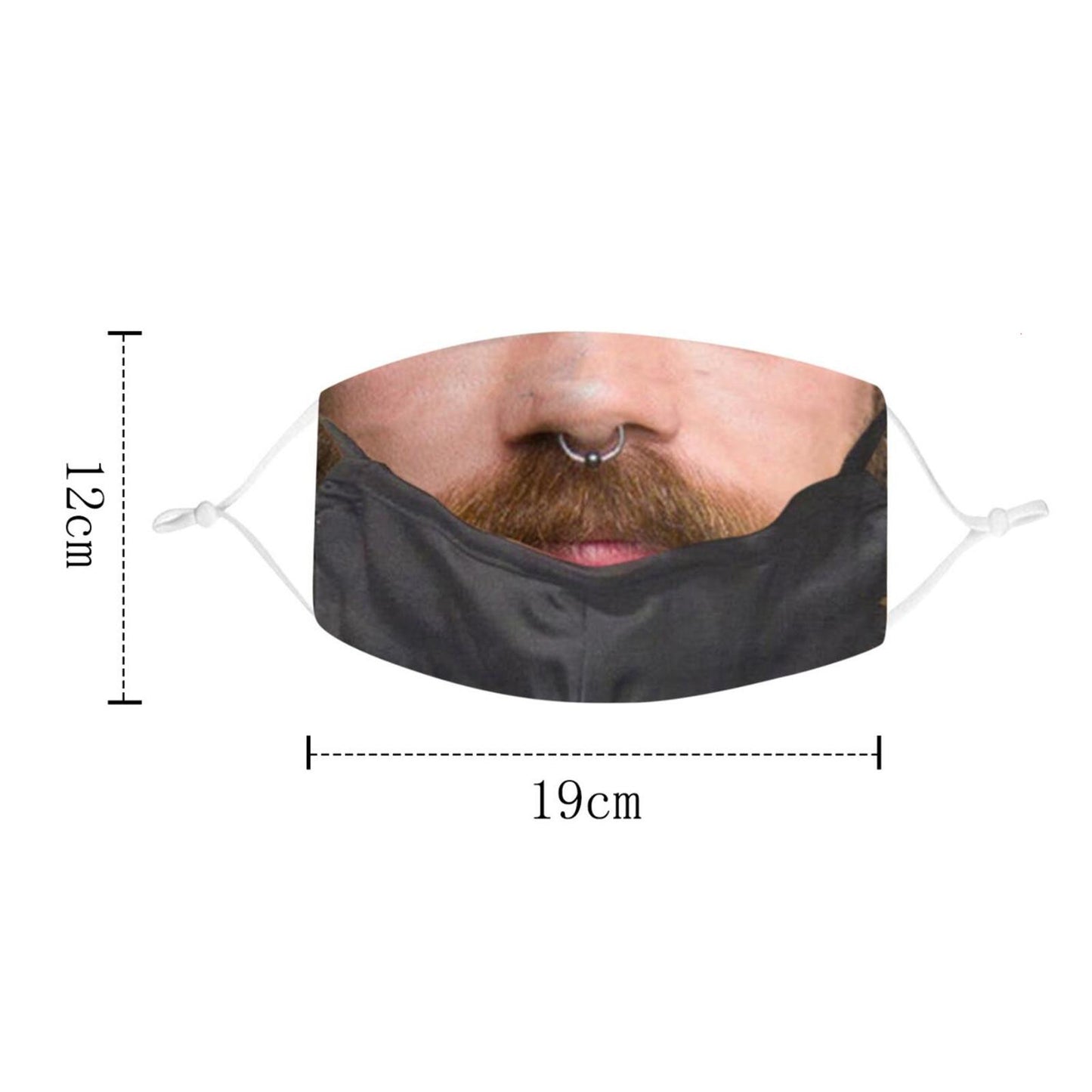 Funny Face Mask Breathable Washable Mouth Protection Reusable Mouth Mask D