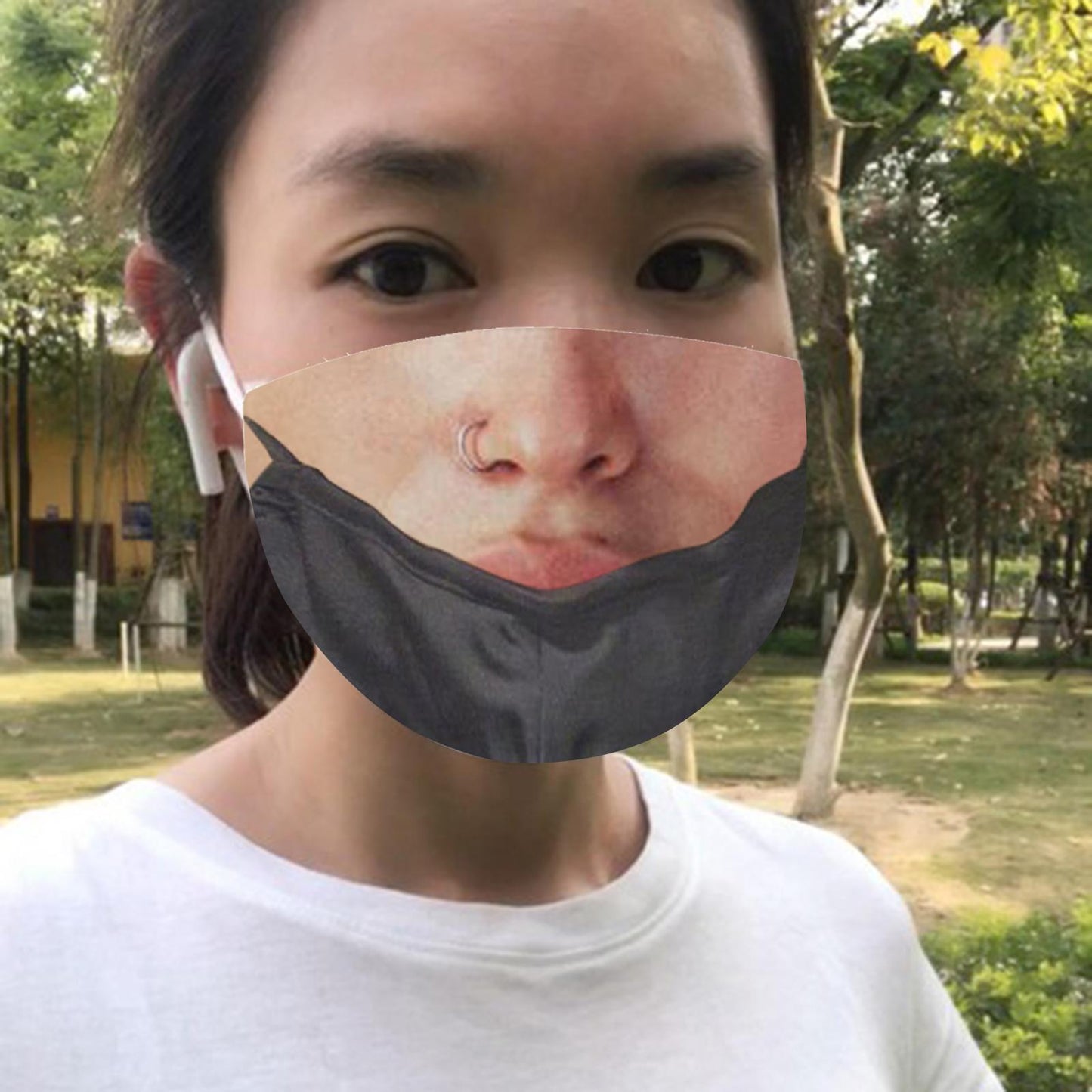 Funny Face Mask Breathable Washable Mouth Protection Reusable Mouth Mask H