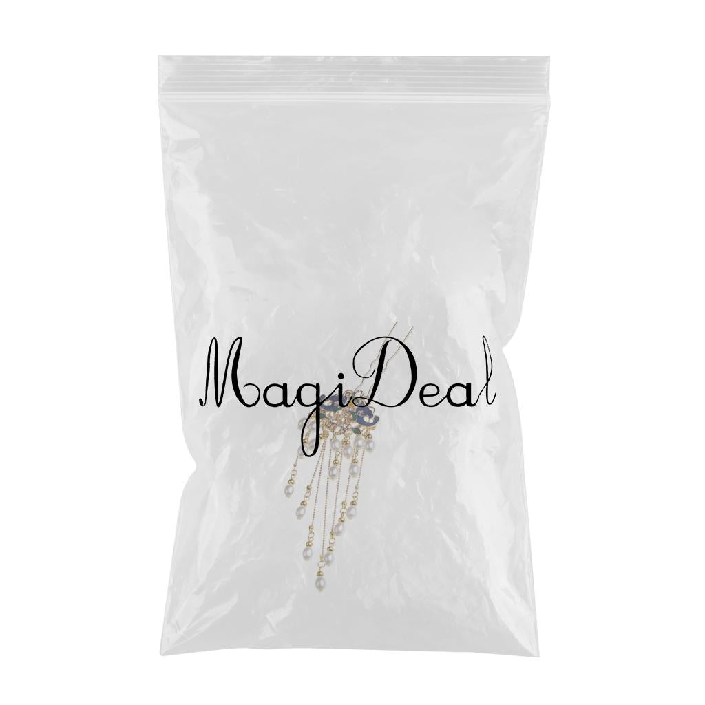 Women Flower Crystal Hair Pins Clips Bridesmaid Bridal Hair Decor Hair Stick