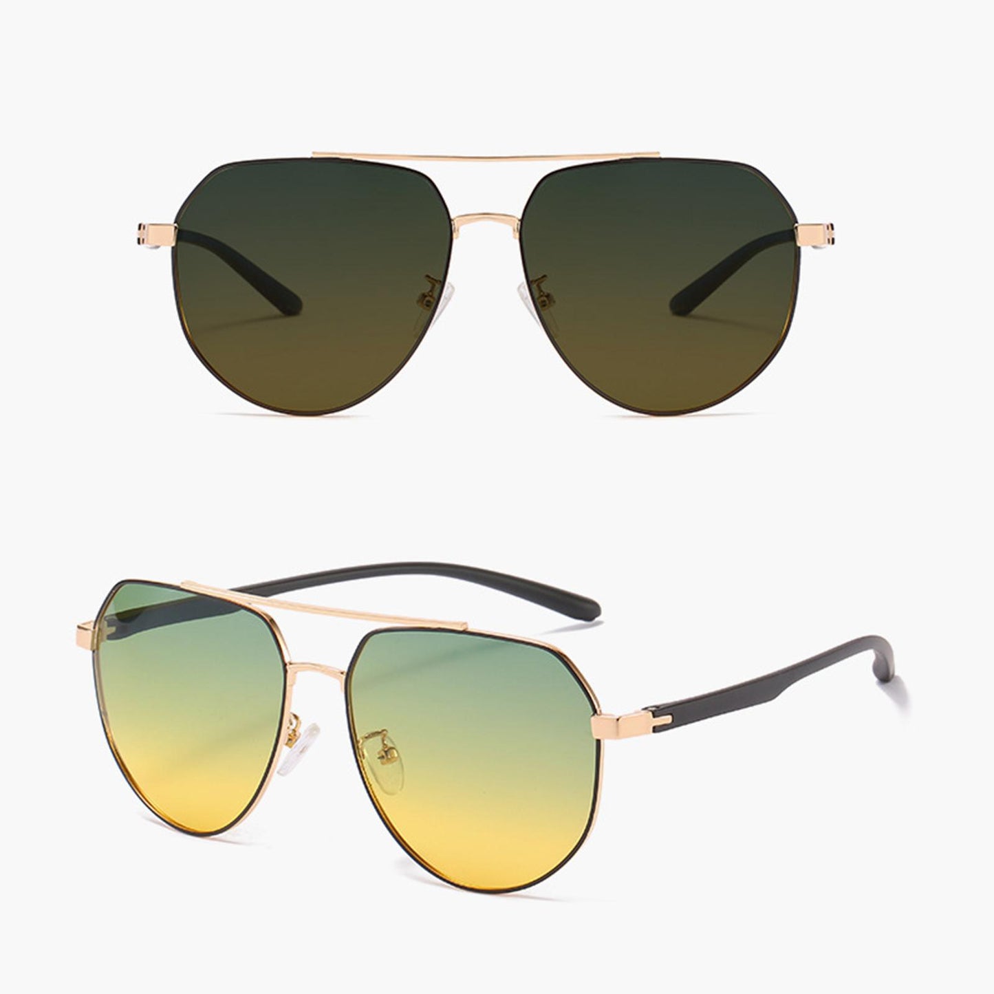 Polarized Sunglasses for Men Sport Cycling Driving Glasses Lightweight black gold