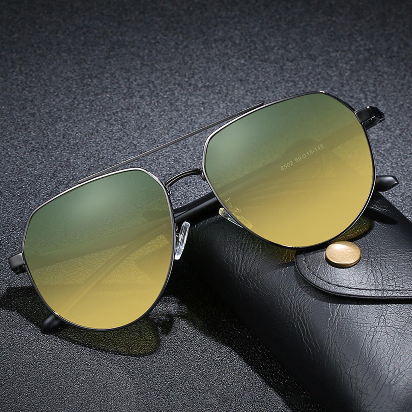 Polarized Sunglasses for Men Sport Cycling Driving Glasses Lightweight dark gray