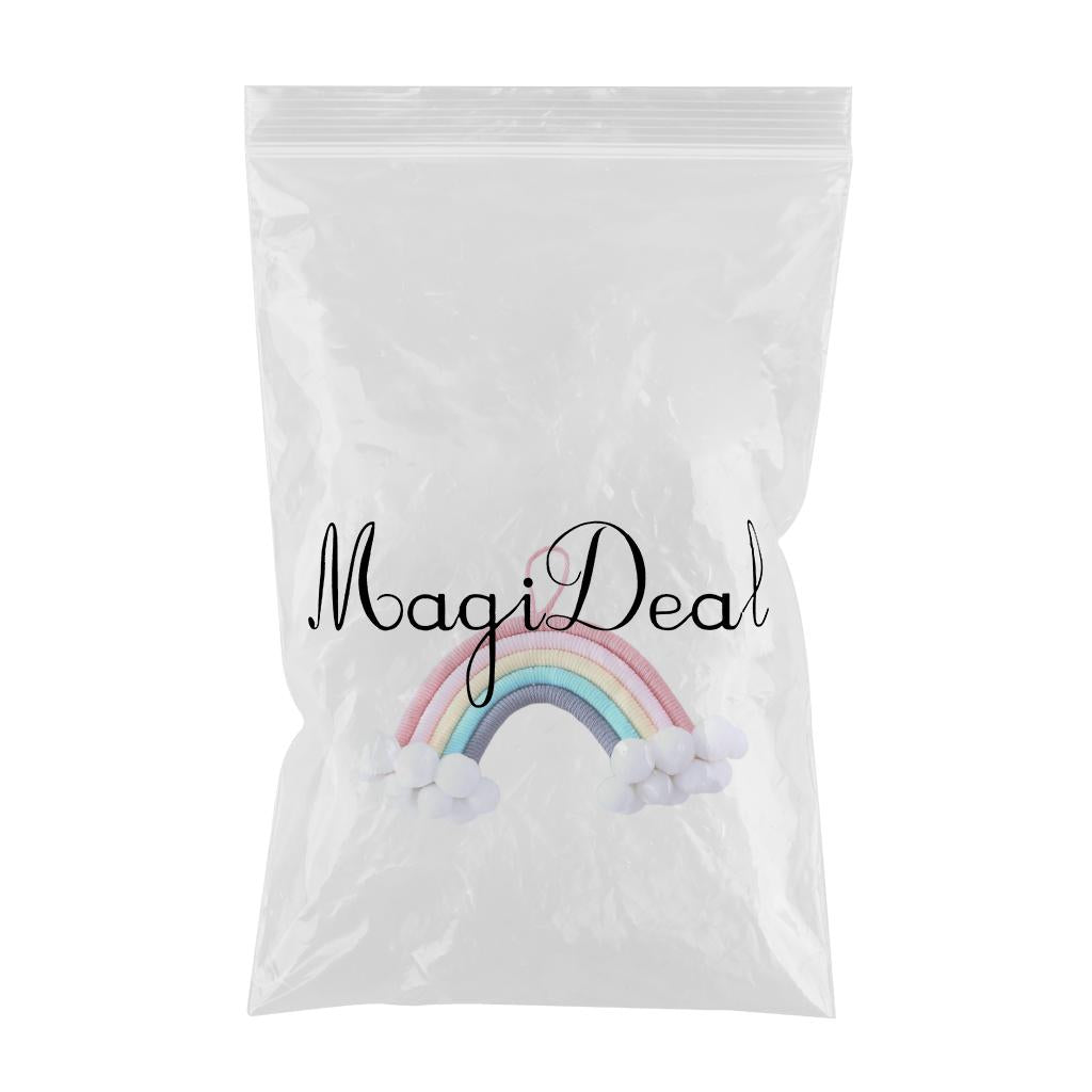 Hand Woven Rainbow Tapestry Cotton Yarn Hanging Bedroom Home Decor Craft C